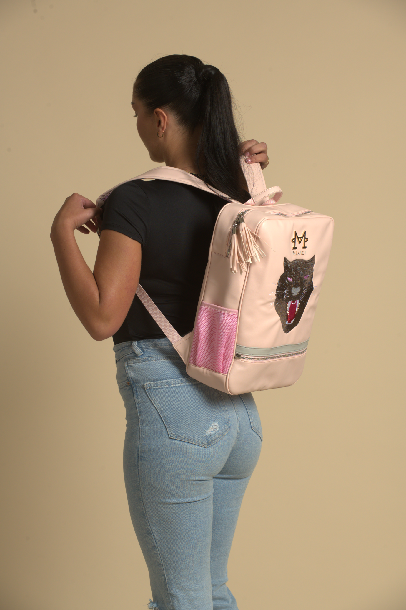 Nude-Pink Backpack