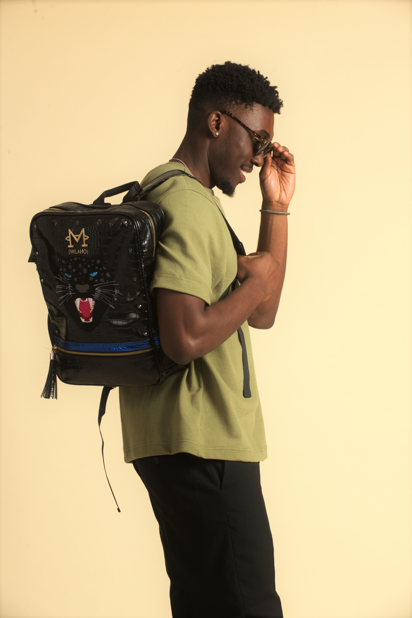 Men's Black Backpack